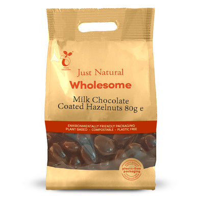 Just Natural Chocolate Coated Hazelnuts 80g