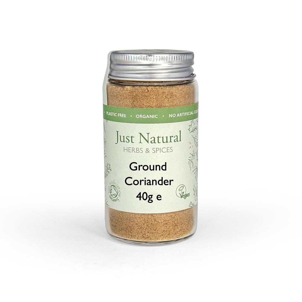 Just Natural Coriander Ground (Glass Jar) 38g