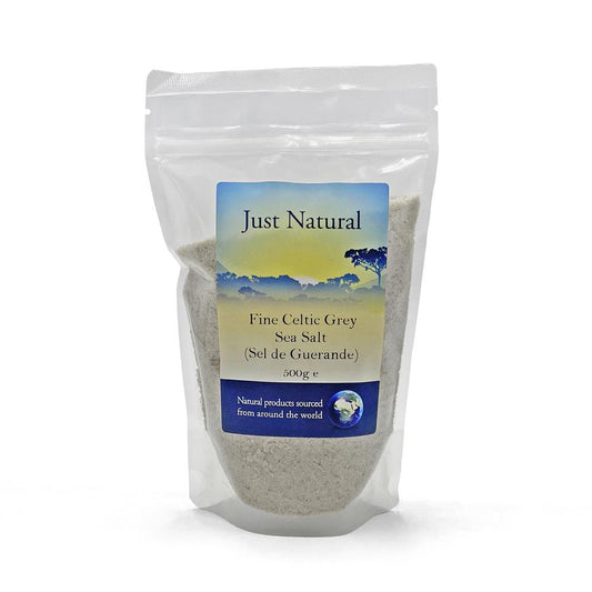 Fine Celtic Grey Sea Salt (Sel de Guerande) Unrefined 500g - Just Natural