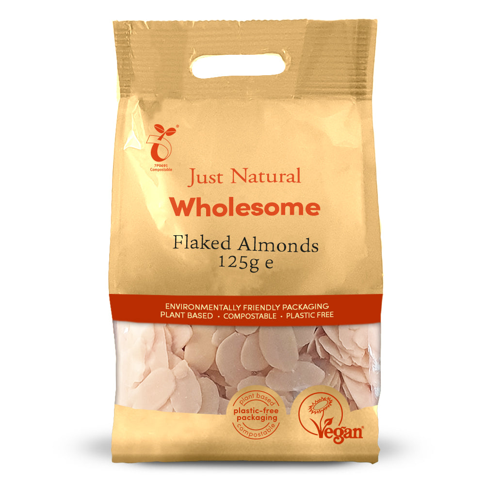Flaked Almond Chips 125g - Just Natural