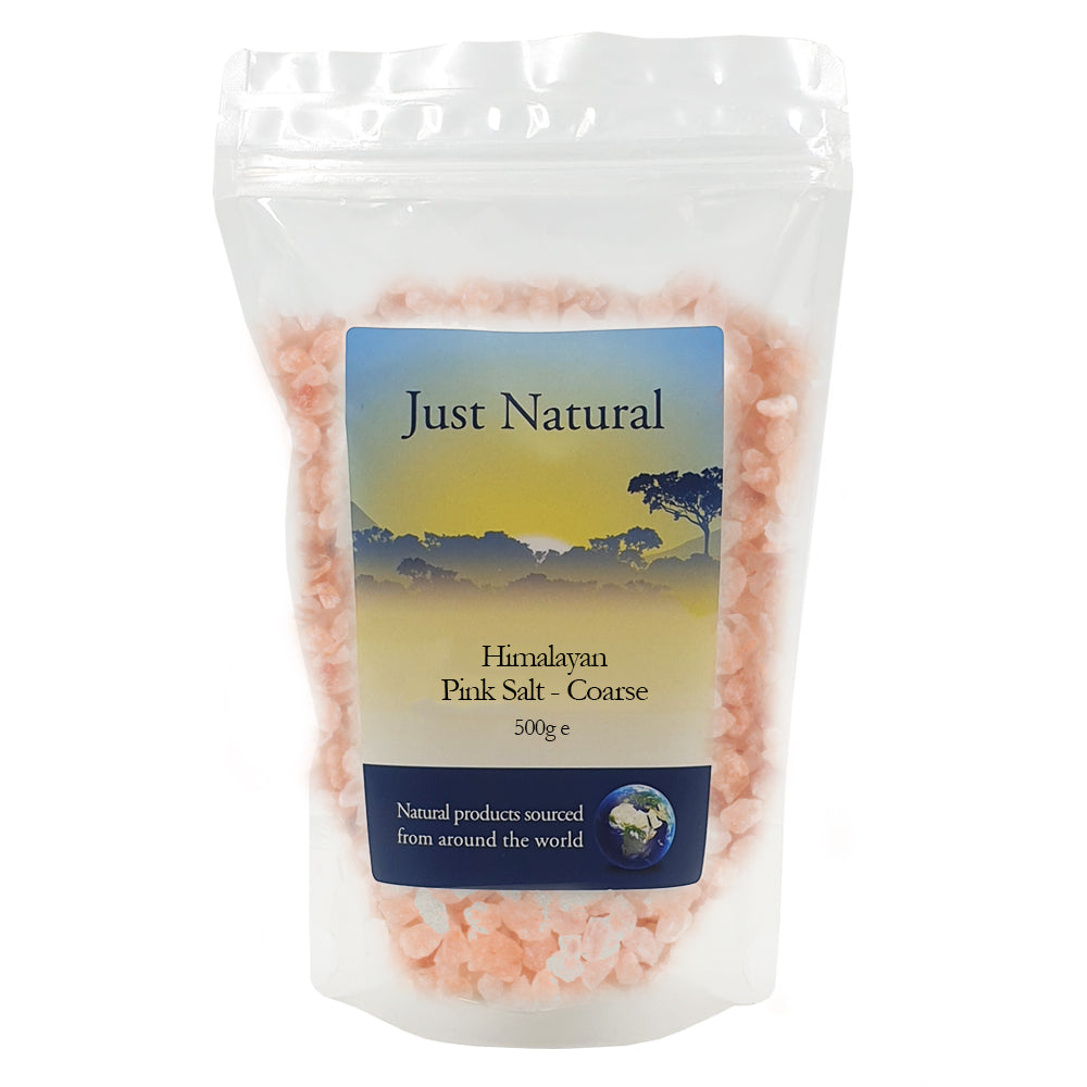 Himalayan Rose Pink Crystal Salt - Coarse 500g - Just Natural