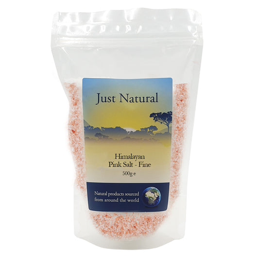 Himalayan Rose Pink Crystal Salt - Fine 500g - Just Natural