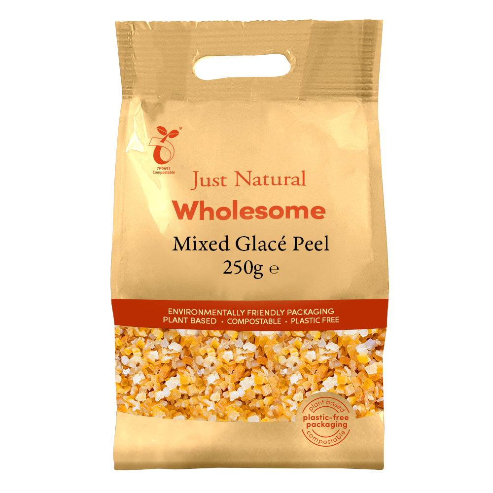 Mixed Glace Peel 250g - Just Natural