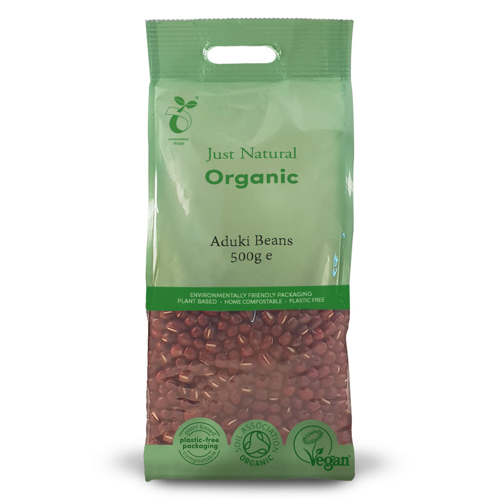 Organic Aduki Beans 500g - Just Natural