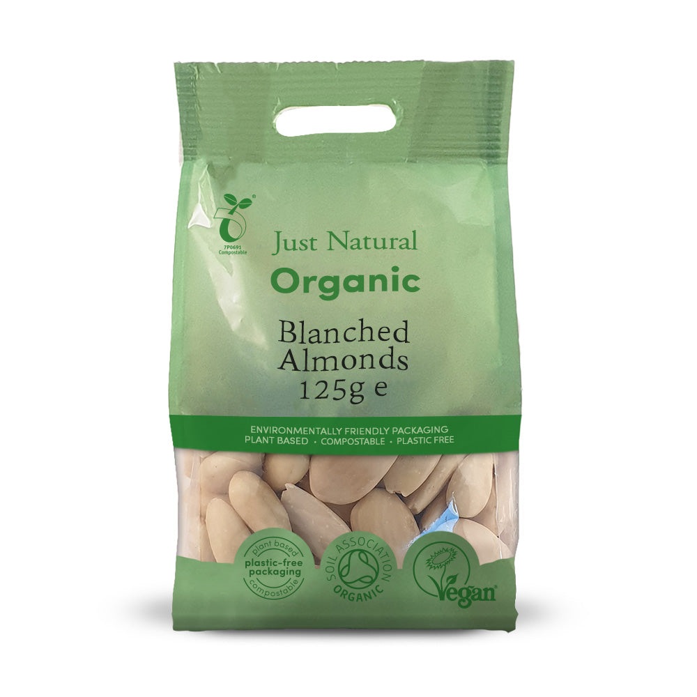 Organic Almonds Blanched 125g - Just Natural