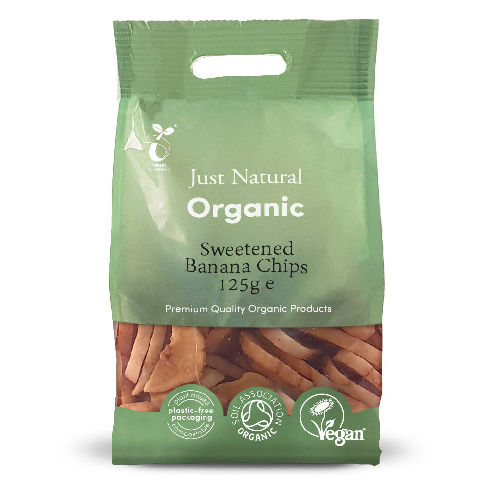 Organic Banana Chips 125g - Just Natural