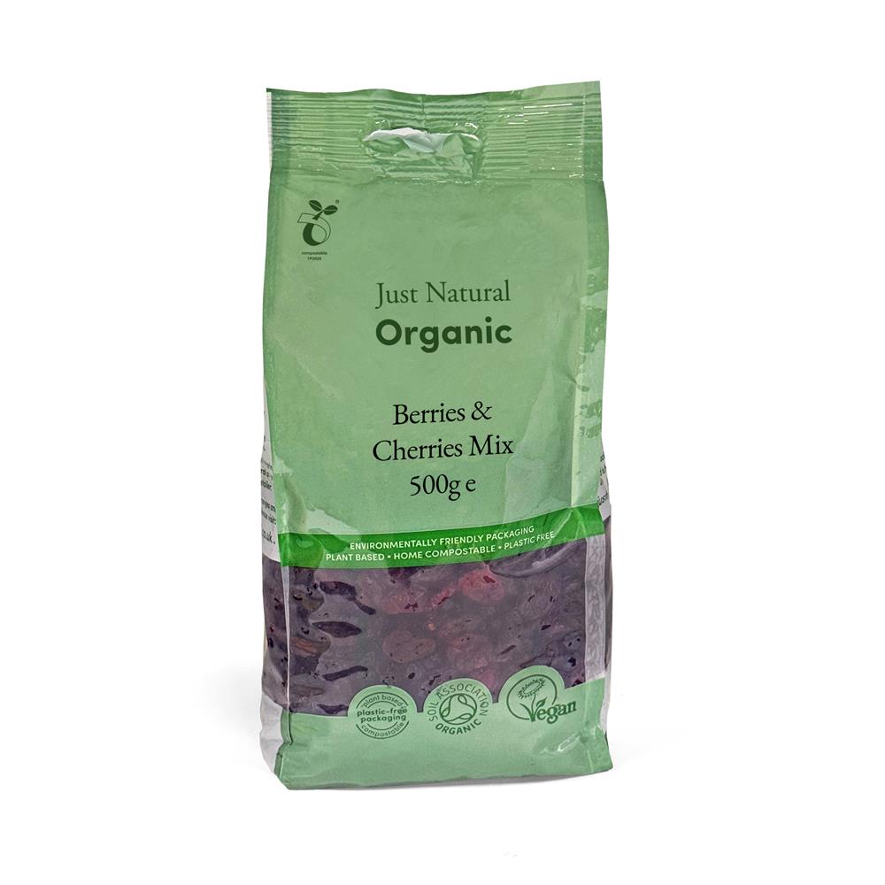 Organic Berries & Cherries Mix 500g - Just Natural