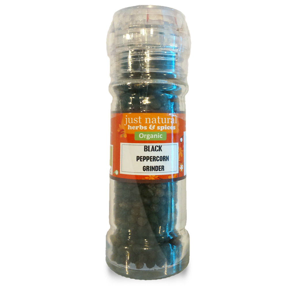 Organic Black Peppercorn Mill 55g - Just Natural