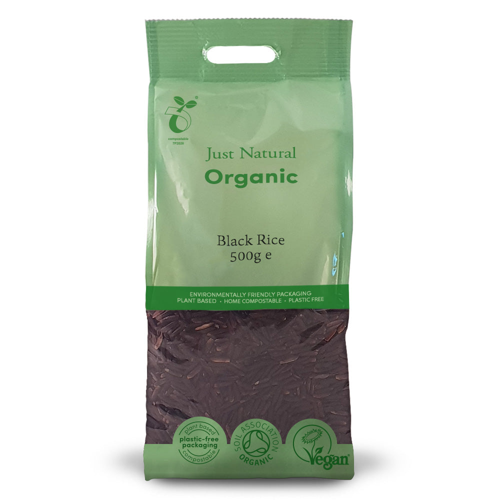 Organic Black Rice 500g - Just Natural
