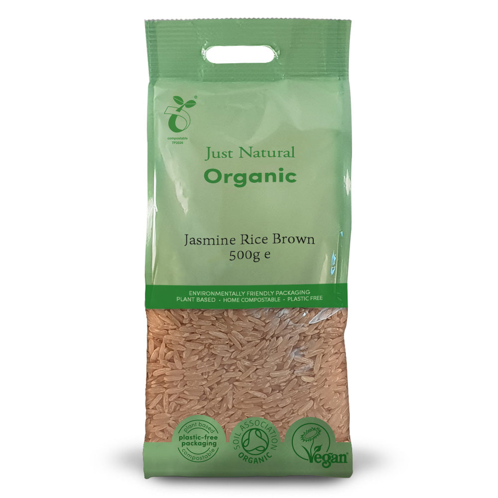 Organic Brown Jasmine Rice 500g - Just Natural
