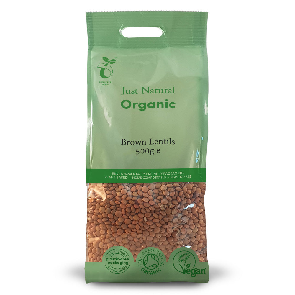 Organic Brown Lentils 500g - Just Natural