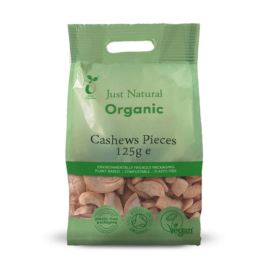 Organic Cashews Pieces 125g - Just Natural