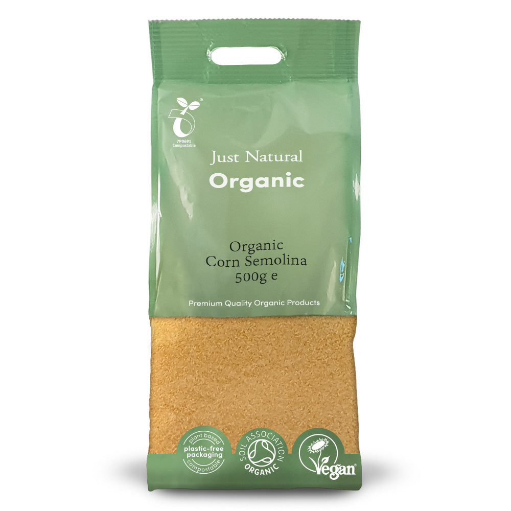 Organic Corn Semolina 500g - Just Natural
