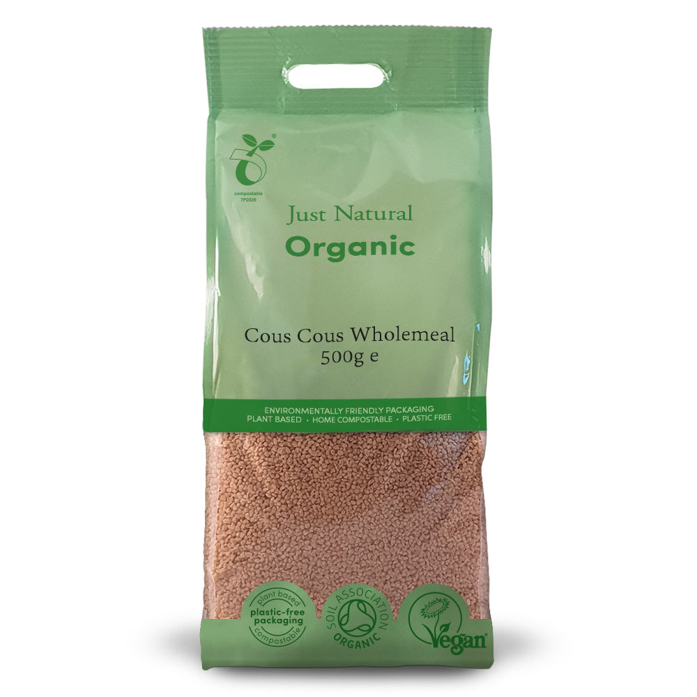 Organic Cous Cous Wholemeal 500g - Just Natural