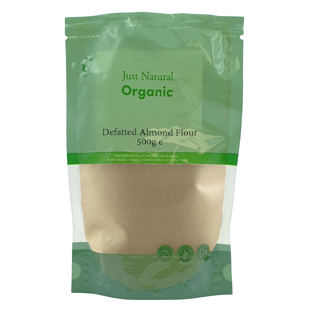 Organic Defatted Almond Flour 500g - Just Natural