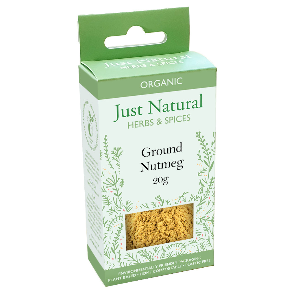 Organic Ground Nutmeg 20g - Just Natural