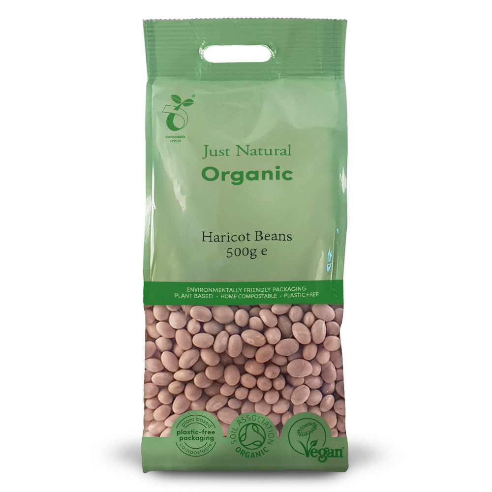 Organic Haricot Beans 500g - Just Natural