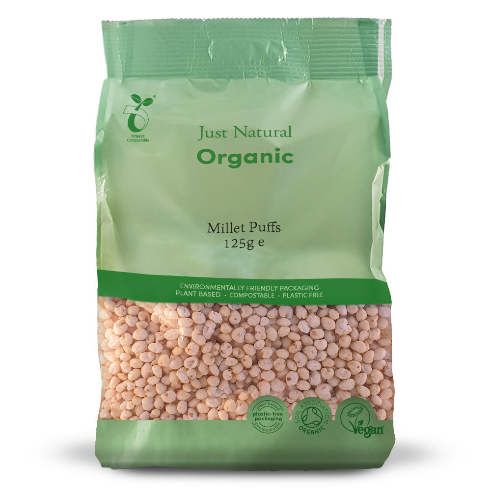 Organic Millet Puffs 125g - Just Natural