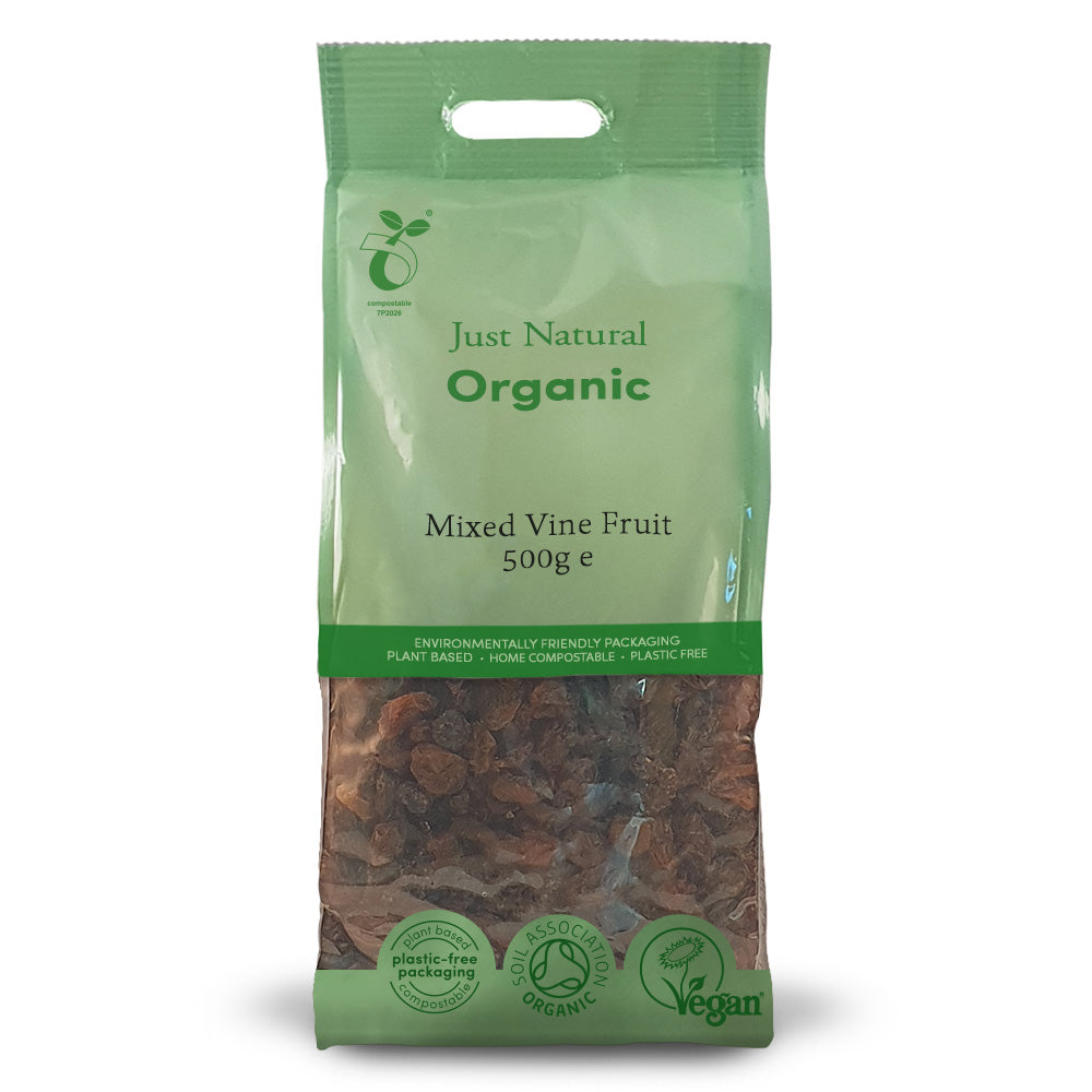 Organic Mixed Vine Fruit 500g - Just Natural