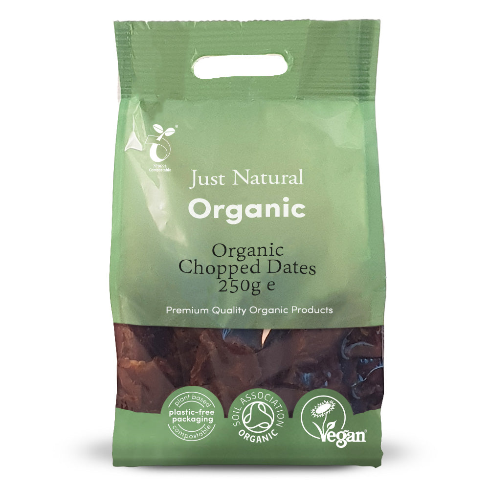 Organic Org Chopped Dates 250 g - Just Natural