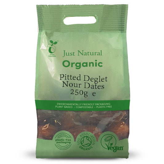 Organic Pitted Deglet Nour Dates 250g - Just Natural