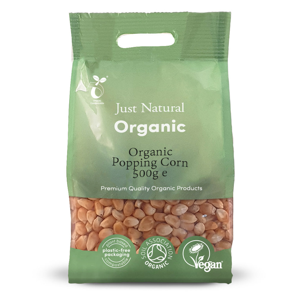 Organic Popping Corn 500g - Just Natural