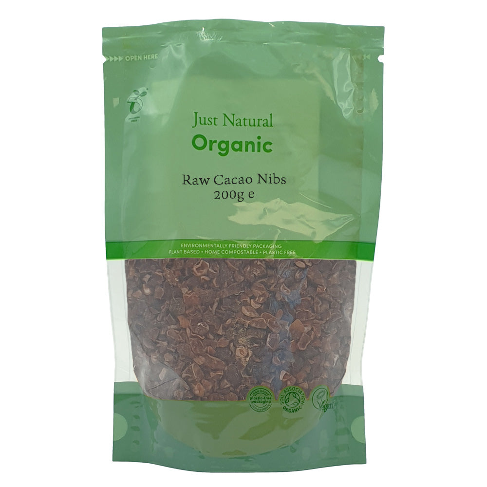 Organic Raw Cacao Nibs 200g - Just Natural