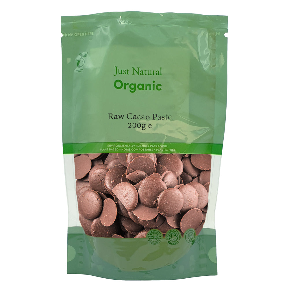 Organic Raw Cacao Paste 200g - Just Natural