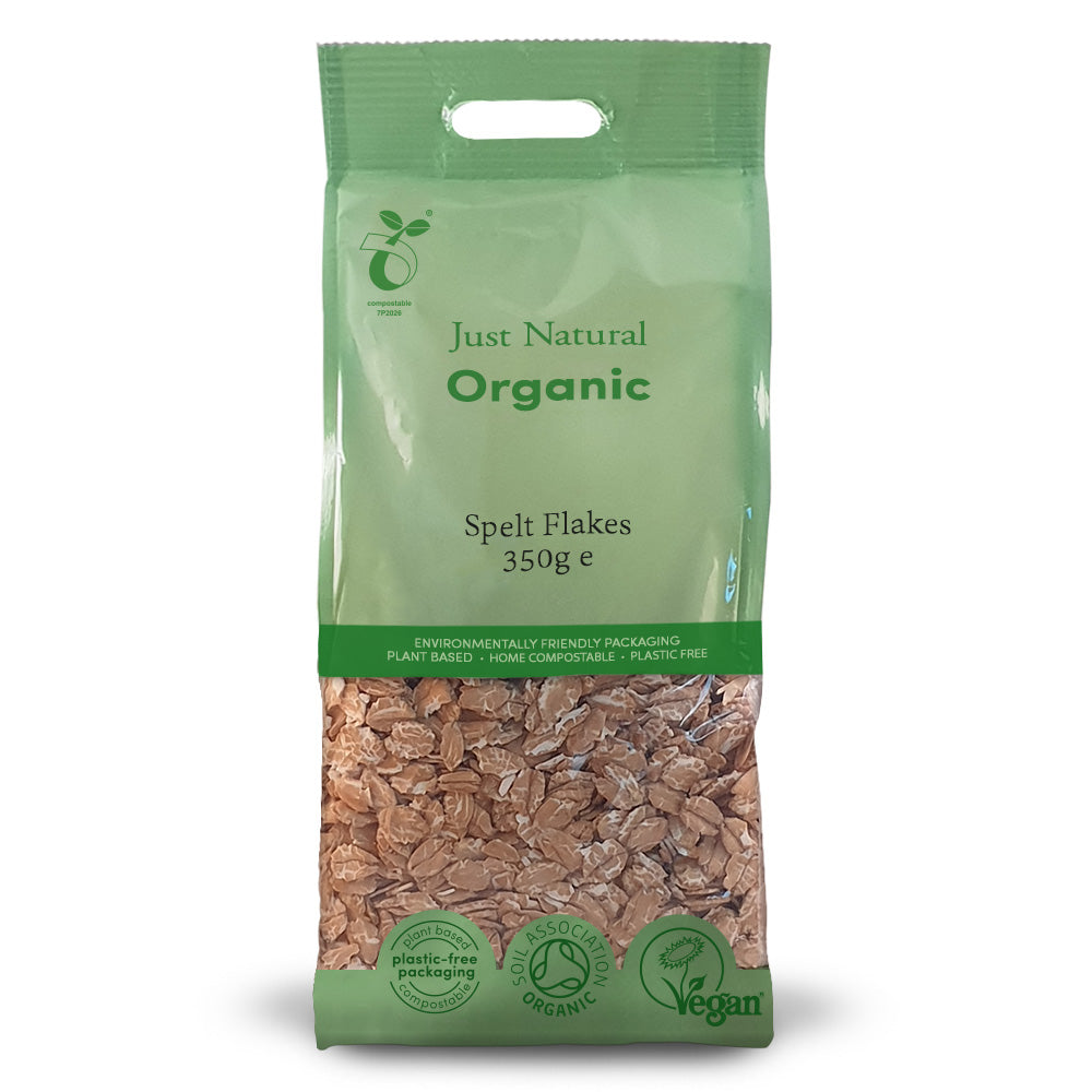 Organic Spelt Flakes 350g - Just Natural