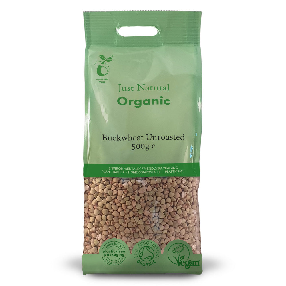 Organic Unroasted Buckwheat 500g - Just Natural