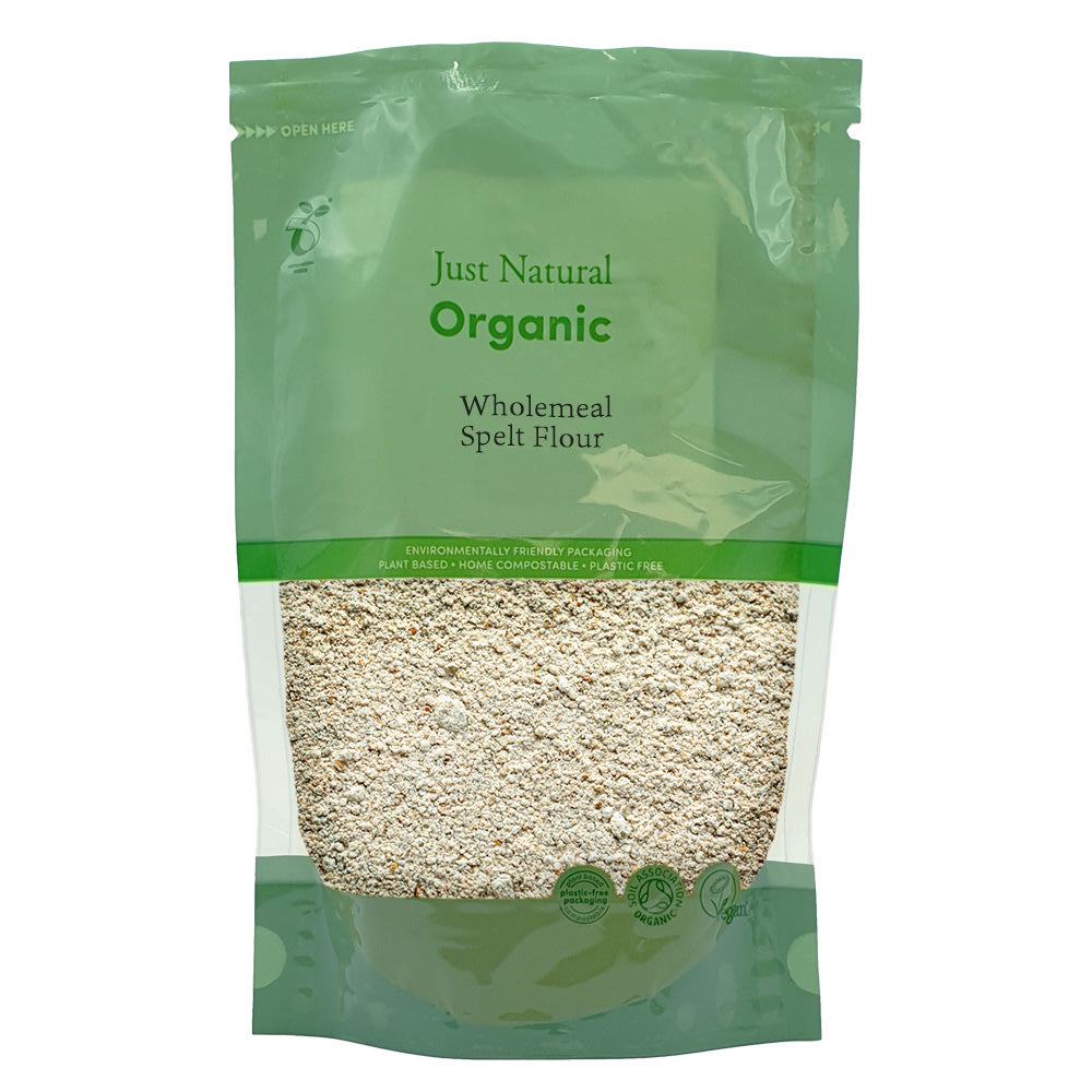 Organic Wholemeal Spelt Flour 450g - Just Natural