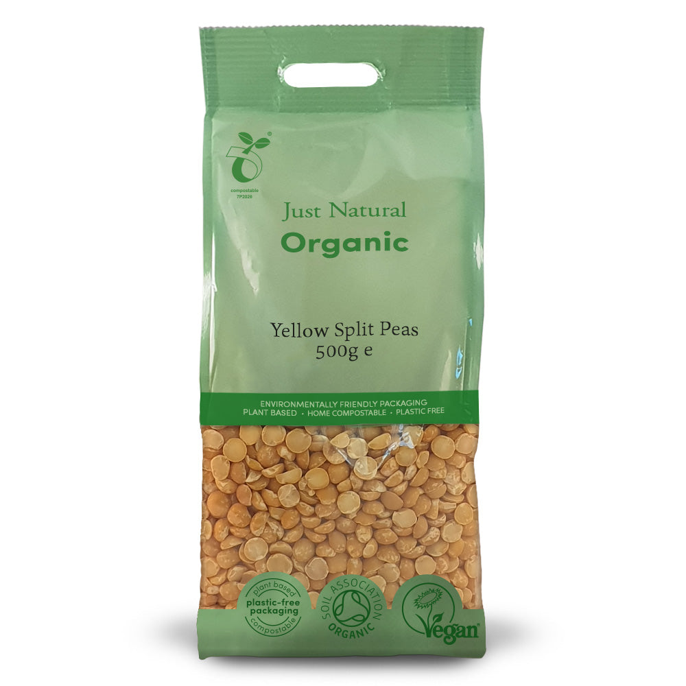 Organic Yellow Split Peas 500g - Just Natural