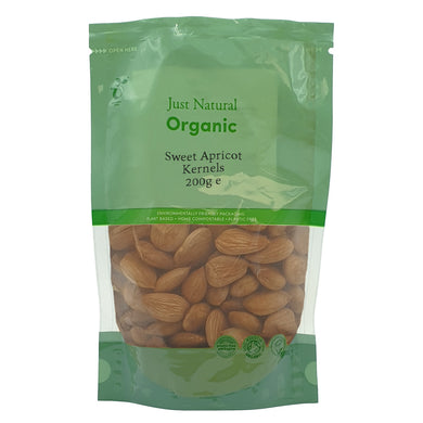 Just Natural Sweet Organic Apricot Kernels 200g