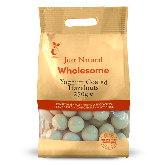 Yoghurt coated hazelnuts 250g - Just Natural