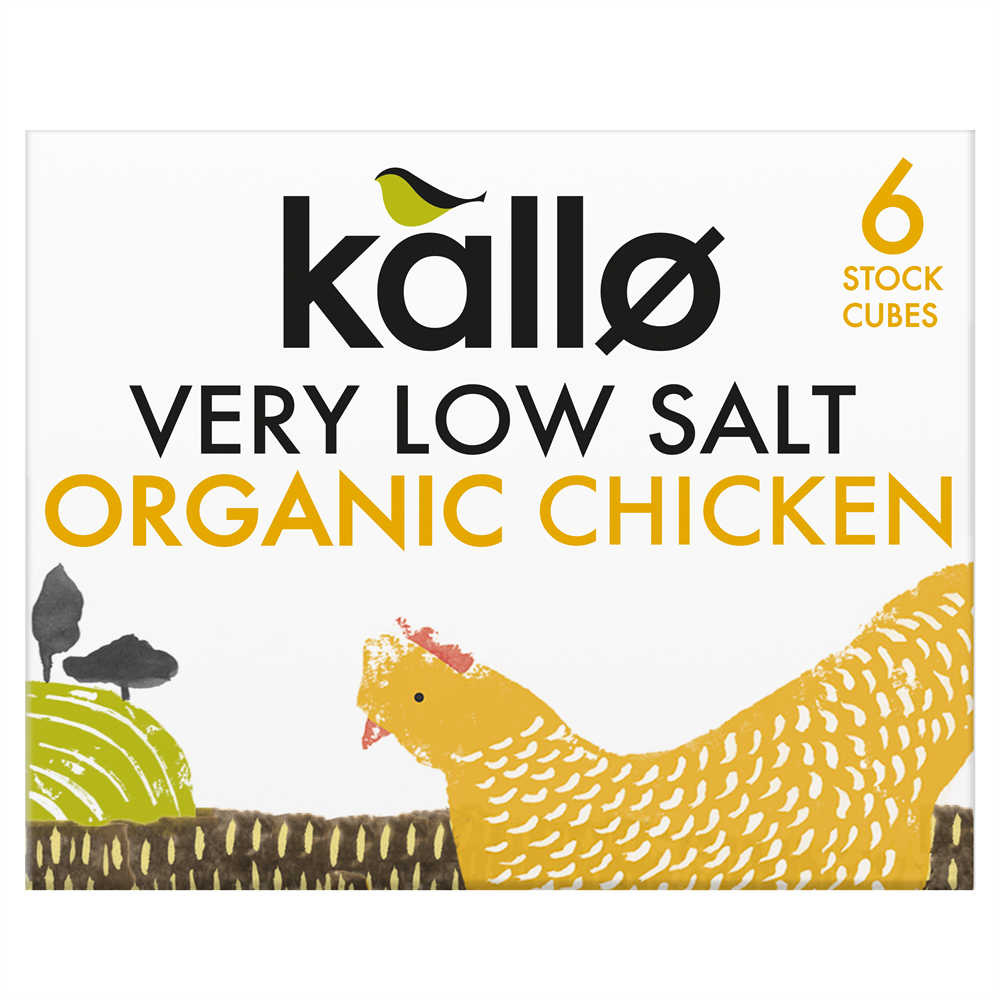Organic Chicken Stock Cubes Very Low Salt 51g - Just Natural