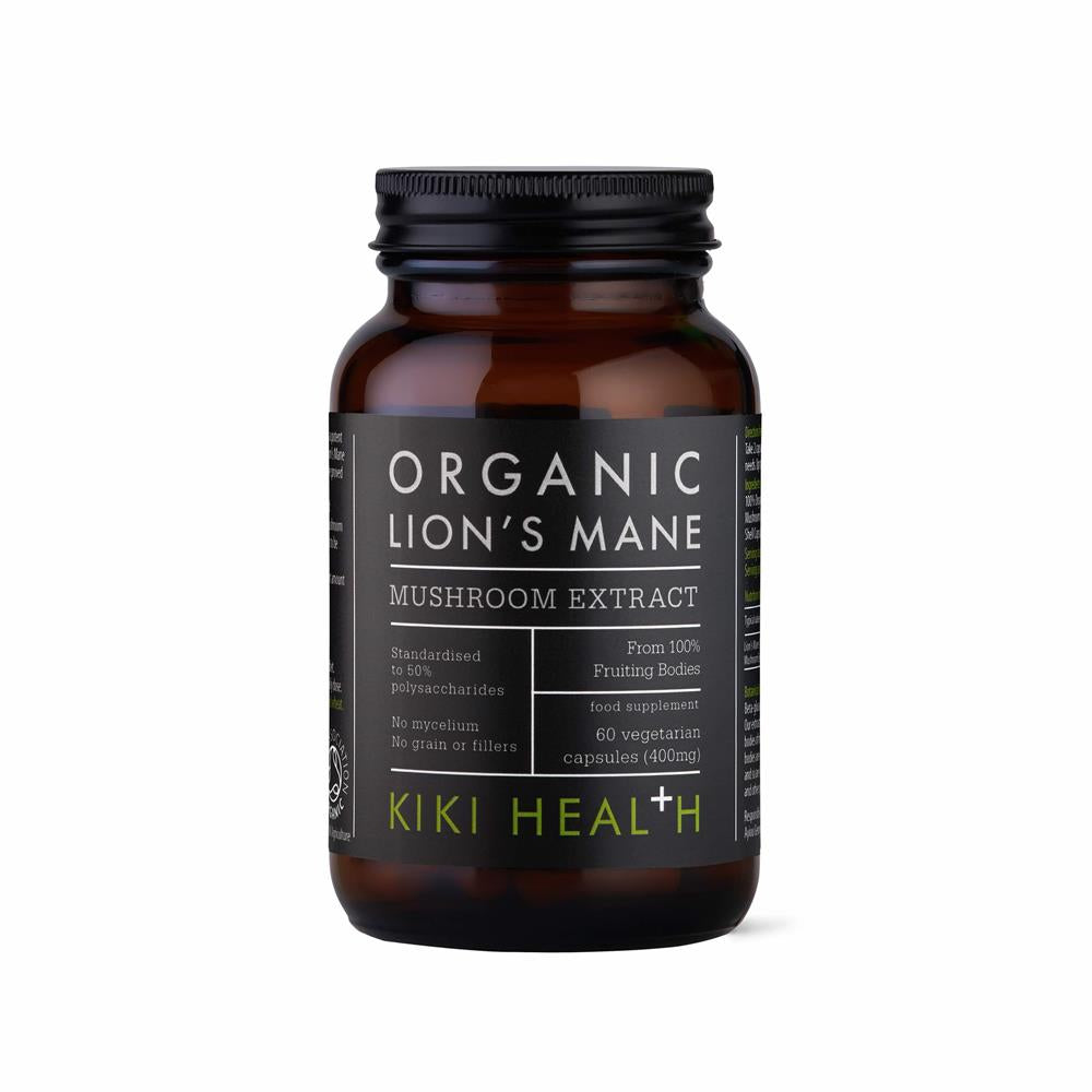 Organic Lion's Mane Extract Mushroom 60 Vegicaps - Just Natural