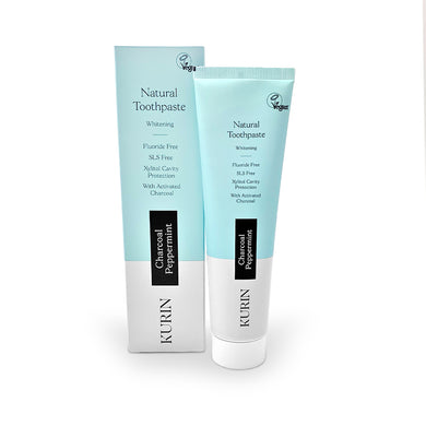 Kurin Fluoride Free Natural Whitening Toothpaste 100ml - Peppermint