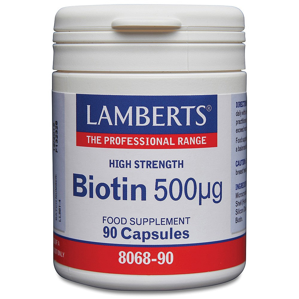 High Strength Biotin 500ug 90 capsule - Just Natural