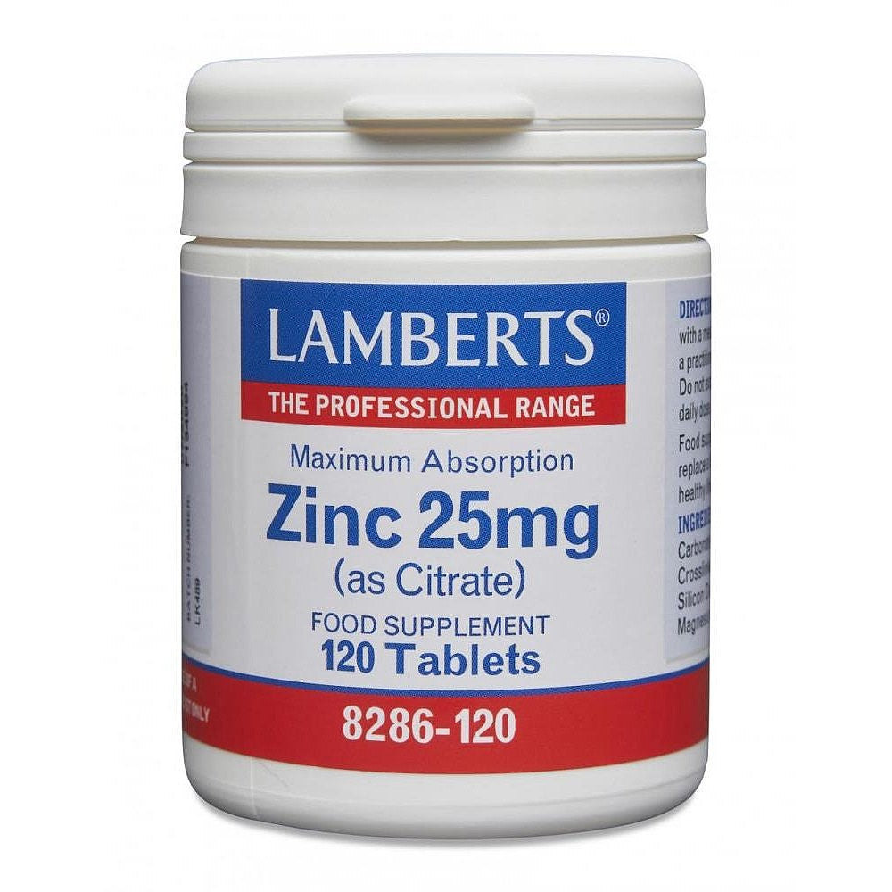 Zinc 25mg (as Citrate) 120 tablet - Just Natural