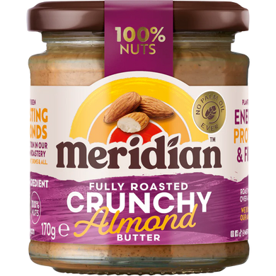 Meridian Crunchy Almond Butter 100% 170g