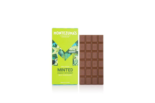 Minted - Milk Chocolate with Crunchy Peppermint 90g Bar - Just Natural