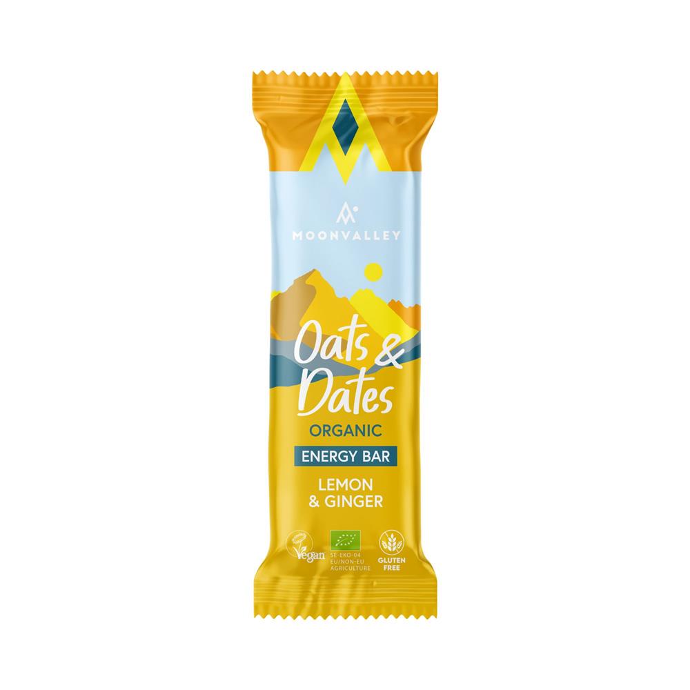 Organic Gluten-free Energy Bar Lemon & Ginger 50g.