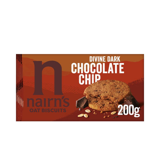 Dark Chocolate Chip Biscuits, 200g - Just Natural