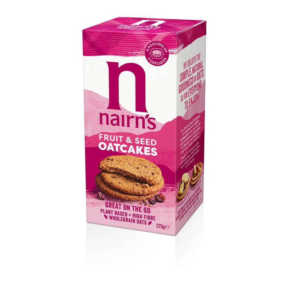 Fruit and Seed Oatcakes, 225g - Just Natural