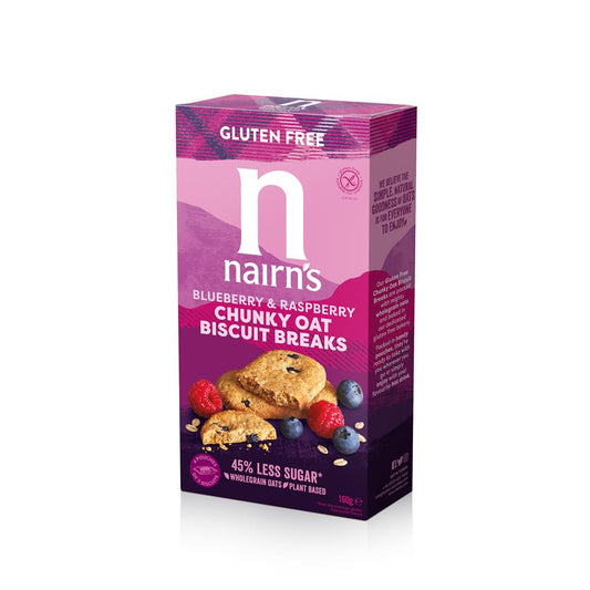 Gluten Free Blueberry & Raspberry Biscuit Break Chunky 160g - Just Natural