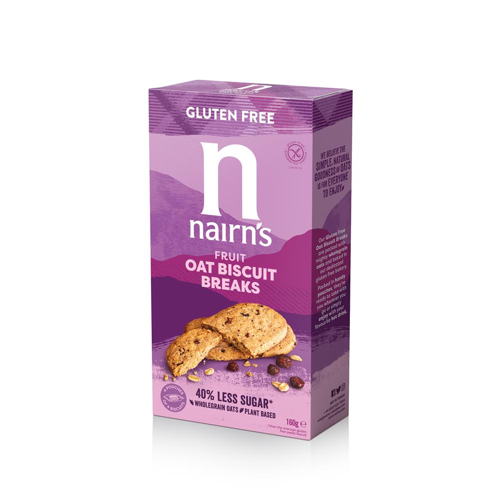 Gluten Free Oats & Fruit Biscuit Breaks 160g - Just Natural