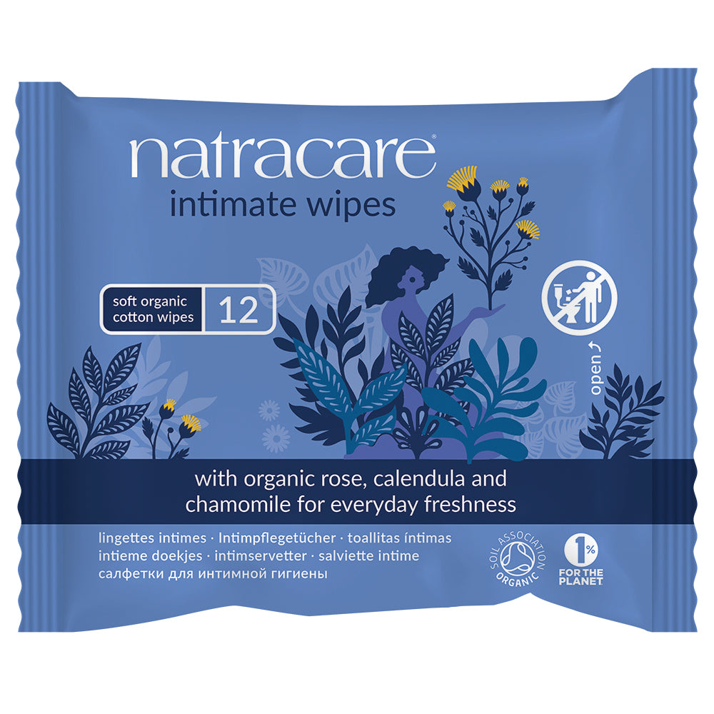 Organic Cotton Intimate Wipes x 12 - Just Natural