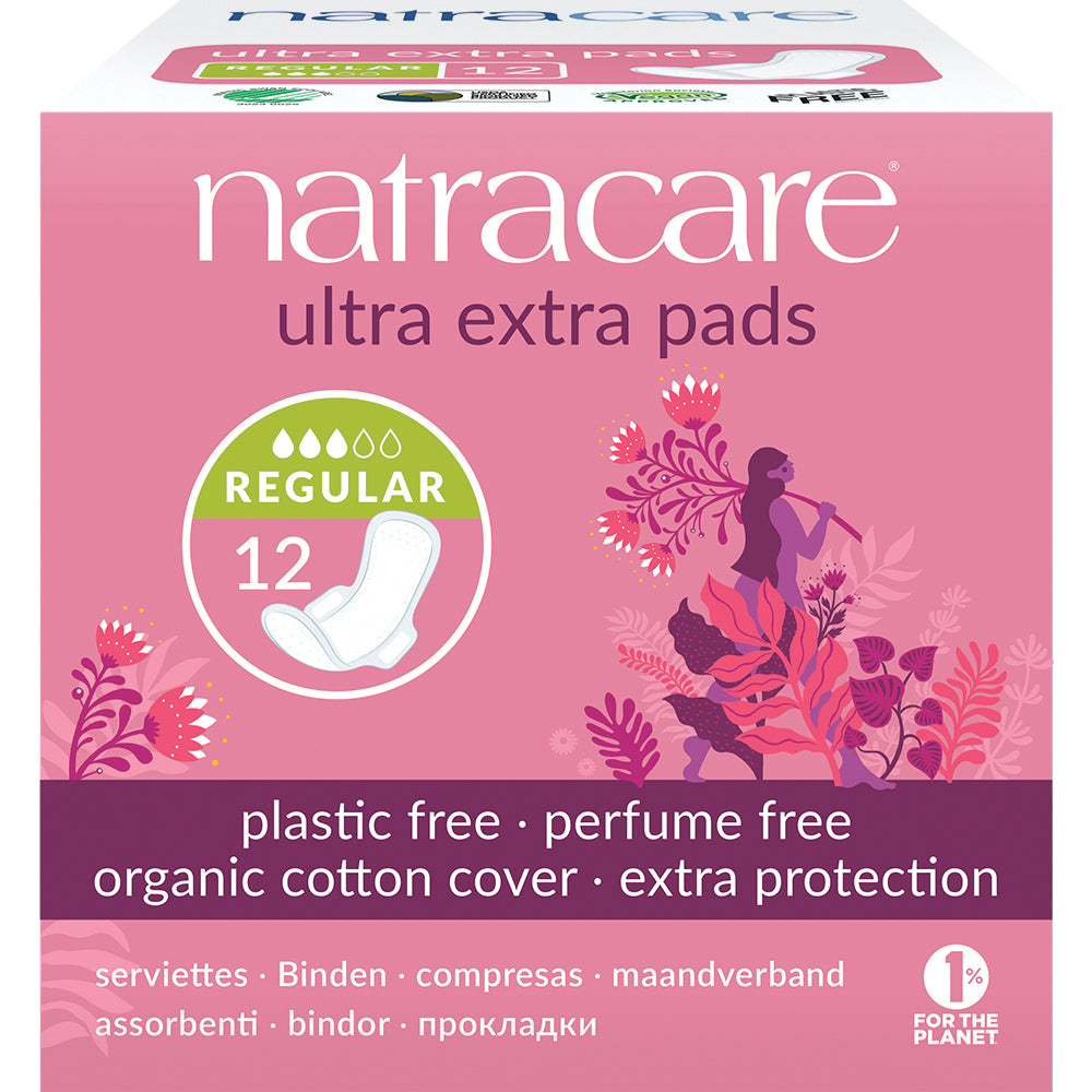 Ultra Extra Pads Normal with wings 12's - Just Natural