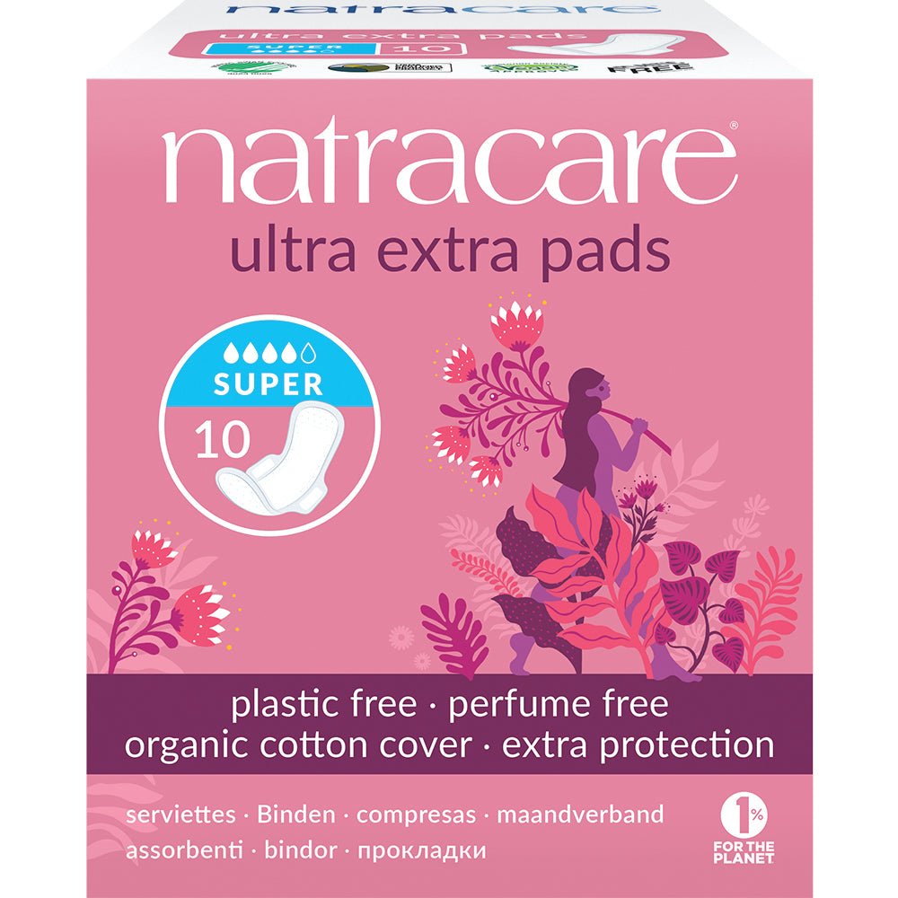 Ultra Extra Pads Super with wings 10's - Just Natural