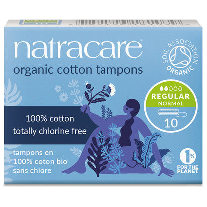 Organic Non-Applicator Tampons Regular - Just Natural